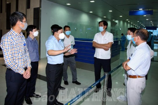Kiểm soát chặt chẽ hành khách đến Cảng hàng không quốc tế Cát Bi