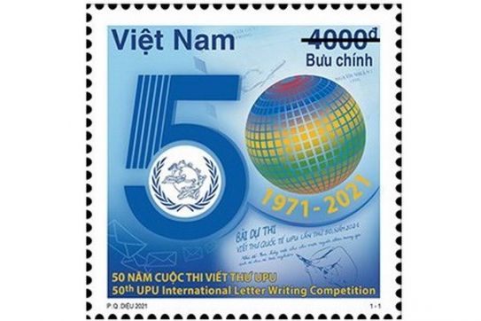 Phát hành bộ tem kỷ niệm 50 năm Cuộc thi viết thư quốc tế UPU
