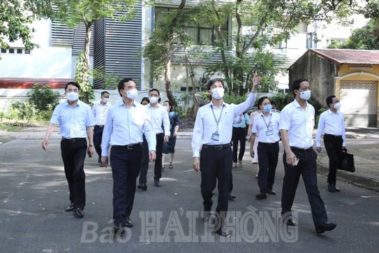 海防市委书记陈刘光调研海防苏校政治学院