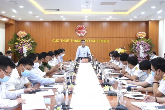 Thường trực Thành ủy làm việc với Đảng bộ Cục Thuế Hải Phòng