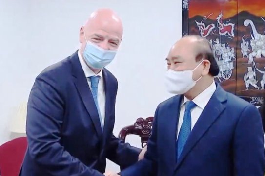 FIFA sẽ tiếp tục hợp tác chặt chẽ, hỗ trợ Liên đoàn bóng đá Việt Nam