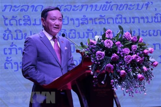 Đại sứ Việt Nam chúc mừng Hội Nhà báo Lào nhân ngày kỷ niệm