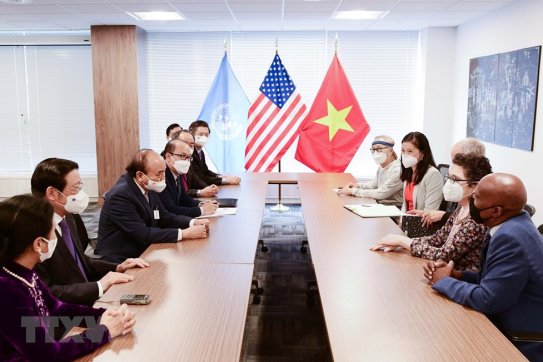 Chủ tịch nước Nguyễn Xuân Phúc tiếp bạn bè cánh tả Hoa Kỳ