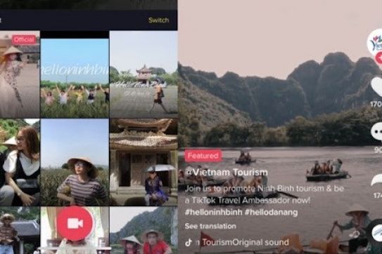 越南是TikTok旅游浏览量最高的25个国家之一