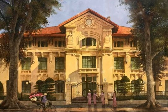 ‘‘Mùa COVID,’’ nhớ Hà Nội nắng vàng qua tranh của một người yêu Thủ đô