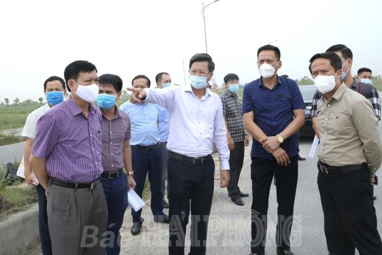 Phối hợp đẩy mạnh giải phóng mặt bằng Dự án đầu tư xây dựng hạ tầng kỹ thuật Khu đô thị mới Bắc sông Cấm