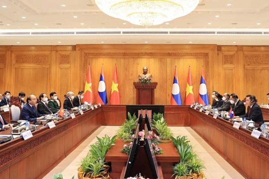 Chủ tịch nước Nguyễn Xuân Phúc kết thúc tốt đẹp chuyến thăm CHDCND Lào