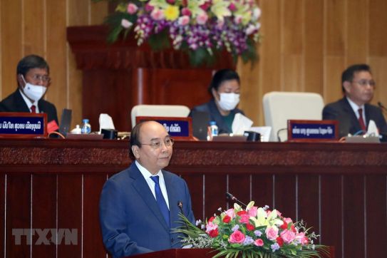 Toàn văn bài phát biểu của Chủ tịch nước tại phiên họp Quốc hội Lào