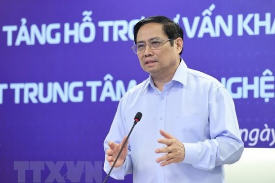 Thủ tướng dự lễ kết nối nền tảng hỗ trợ tư vấn khám, chữa bệnh từ xa
