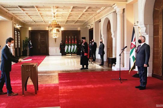 Đại sứ Vũ Viết Dũng trình Thư ủy nhiệm lên Quốc vương Jordan Abdullah II