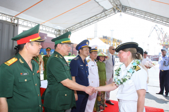 Royal Netherlands Navy Escort Ship Officers and Crew Visit Hai Phong