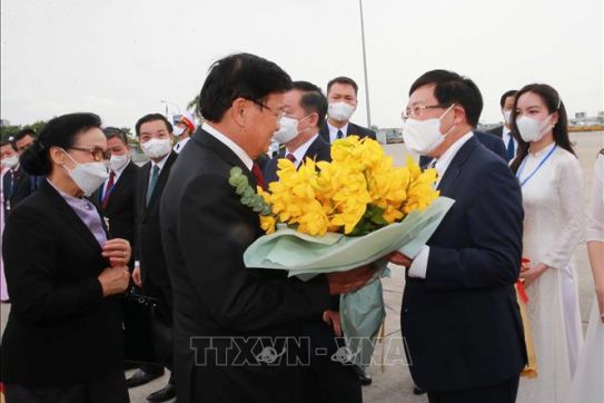Tổng Bí thư, Chủ tịch nước Lào kết thúc tốt đẹp chuyến thăm hữu nghị chính thức Việt Nam