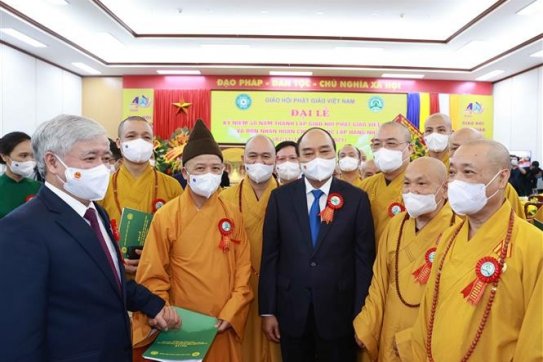 Chủ tịch nước Nguyễn Xuân Phúc: Phật giáo Việt Nam gắn liền với lịch sử dân tộc