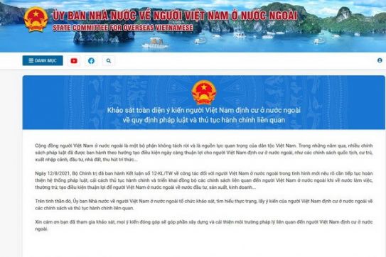 Ra mắt trang thông tin về người Việt Nam ở nước ngoài