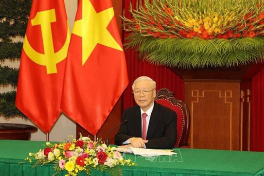 Tổng Bí thư Nguyễn Phú Trọng gửi Thông điệp tới Hội thảo quốc tế thường niên “Các chính đảng và một xã hội mới”
