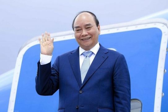 President Nguyen Xuan Phuc leaves for official visits to Switzerland, Russia