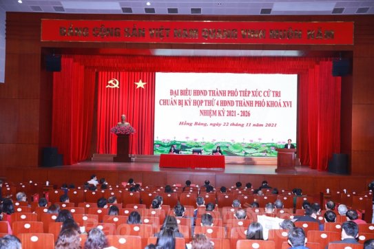 Cử tri quận Hồng Bàng kiến nghị đầu tư thêm những cây cầu mang biểu trưng văn hóa của thành phố