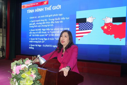 Hội nghị tuyên truyền “Bức tranh chung về đối ngoại trong khu vực và trên thế giới, công tác đối ngoại của Việt Nam