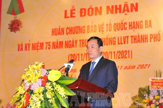 Tiếp tục phát huy truyền thống vẻ vang của Lực lượng vũ trang Hải Phòng, góp phần phát triển và bảo vệ vững chắc thành phố (*)
