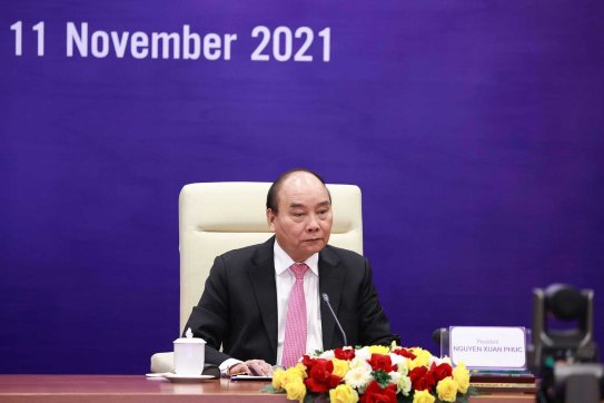 Chủ tịch nước Nguyễn Xuân Phúc tham dự Đối thoại thường niên giữa các nhà lãnh đạo APEC và ABAC