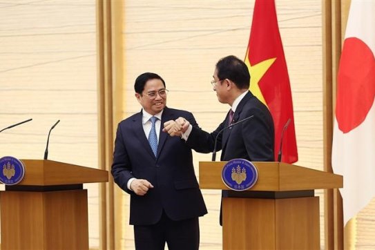 Tuyên bố chung Việt Nam-Nhật Bản nhân chuyến thăm của Thủ tướng