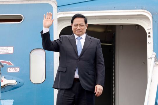 越南政府总理范明政启程对日本进行正式访问