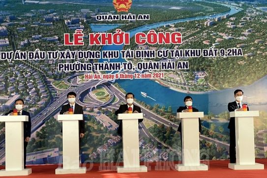 Quận Hải An: Khởi công xây dựng khu tái định cư 9,2 ha phường Thành Tô