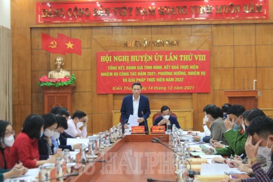 Huyện Kiến Thụy: Xác định rõ 3 nhiệm vụ trọng tâm thực hiện chủ đề năm 2022