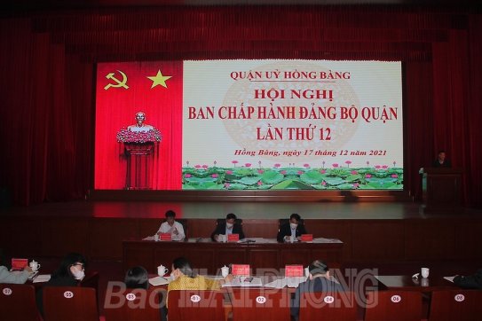 Quận Hồng Bàng: Xây dựng chủ đề năm 2022 “Tăng cường kỷ cương thu chi ngân sách - Thực hiện chuyển đổi số-Đột phát phát triển đô thị”