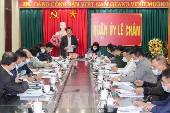 Quận ủy Lê Chân: Tập trung chỉ đạo bảo đảm trật tự đô thị và quản lý đất đai trên địa bàn