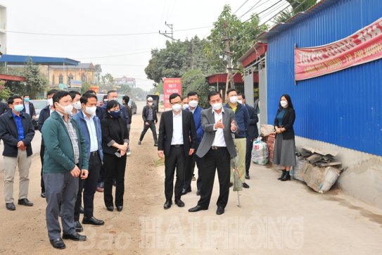 Đẩy nhanh tiến độ các dự án trọng điểm của thành phố trên địa bàn các huyện Tiên Lãng, Kiến Thuỵ và quận Đồ Sơn