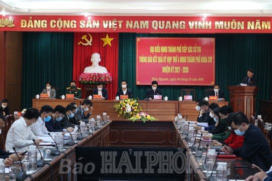 Cử tri huyện Thuỷ Nguyên: Kiến nghị thành phố xem xét có chính sách đặc thù hỗ trợ huyện thực hiện mục tiêu trở thành thành thành phố