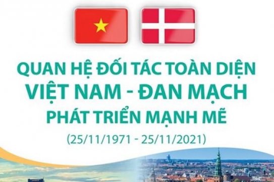 [Infographics] Quan hệ Đối tác toàn diện Việt Nam-Đan Mạch