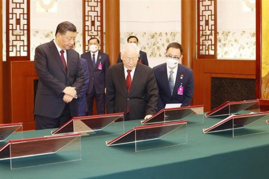 13 văn kiện hợp tác giữa hai Đảng, hai nước Việt Nam-Trung Quốc