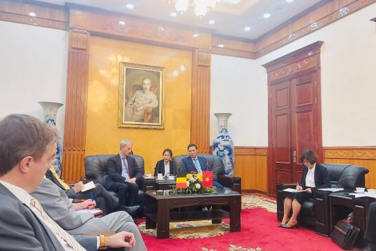 Đoàn Đại sứ quán Vương quốc Bỉ thăm và làm việc tại Hải Phòng