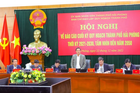 Ban chỉ đạo Quy hoạch thành phố cho ý kiến về báo cáo cuối kỳ của Quy hoạch thành phố Hải Phòng thời kỳ 2021 - 2030, tầm nhìn đến năm 2050