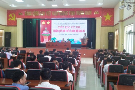 Cử tri huyện Tiên Lãng mong muốn được đầu tư xây dựng các Nhà máy xử lý rác thải với công nghệ tiên tiến, hiện đại tại địa phương