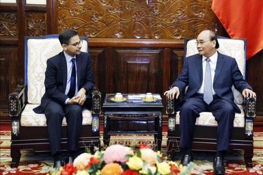 Chủ tịch nước tiếp Đại sứ Ấn Độ đến chào từ biệt