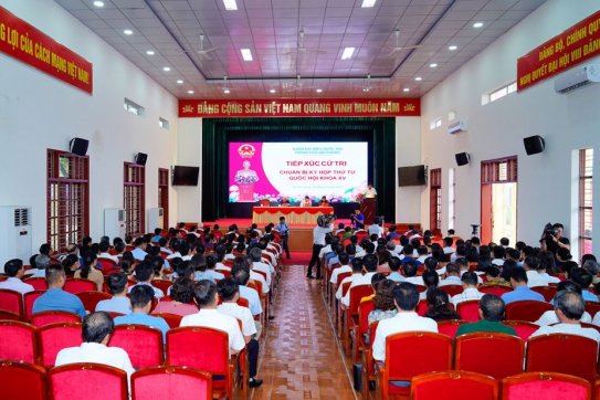 Đoàn đại biểu Quốc hội thành phố Hải Phòng tiếp xúc cử tri huyện An Lão chuẩn bị kỳ họp thứ Tư, Quốc hội khóa XV