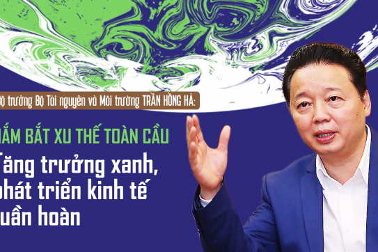Bộ trưởng Bộ Tài nguyên và Môi trường: Nắm bắt xu thế toàn cầu, tăng trưởng xanh, phát triển kinh tế tuần hoàn