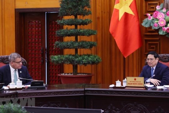 Thủ tướng Chính phủ Phạm Minh Chính tiếp Chủ tịch COP26