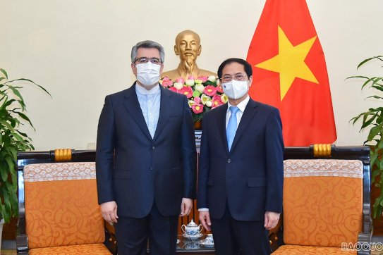 Bộ trưởng Ngoại giao Bùi Thanh Sơn tiếp Đại sứ Iran Ali Akbar Nazari