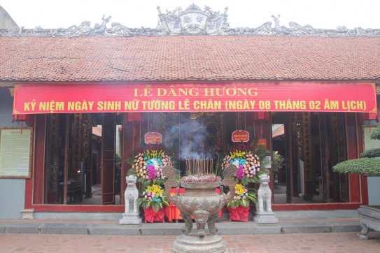 Dâng hương kỷ niệm Ngày sinh Nữ tướng Lê Chân (mùng 8 tháng 2 - Âm lịch)