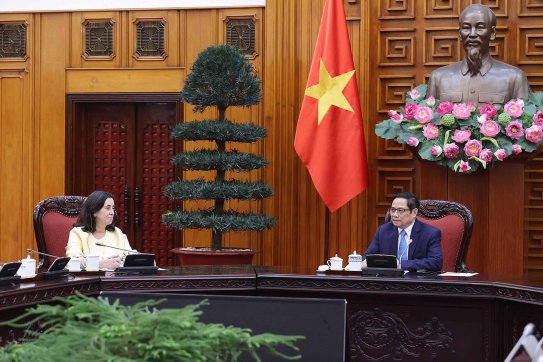 Thủ tướng Phạm Minh Chính tiếp Phó Chủ tịch Ngân hàng Thế giới phụ trách khu vực Đông Á và Thái Bình Dương