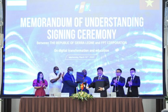 FPT hỗ trợ Chính phủ Sierra Leone đào tạo nguồn nhân lực số chất lượng cao