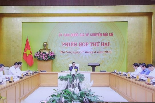 Ủy ban Quốc gia về Chuyển đổi số họp phiên thứ hai đánh giá kết quả thực hiện quý I/2022
