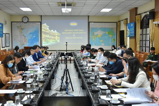 Hội nghị phối hợp triển khai Nghị định 18 về nghi lễ đối ngoại
