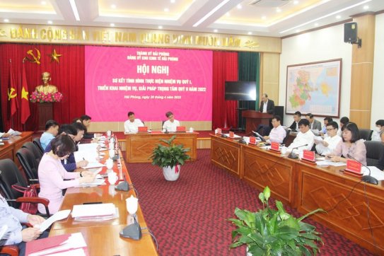 Đảng ủy Khu Kinh tế Hải Phòng: Sơ kết công tác quý I; triển khai phương hướng, nhiệm vụ trọng tâm quý II/2022