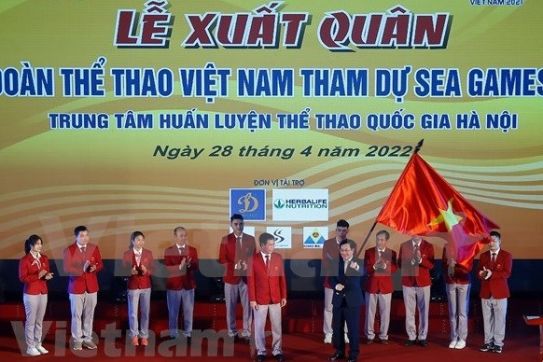越南体育代表团以第一名的目标出征第31届东南亚运动会