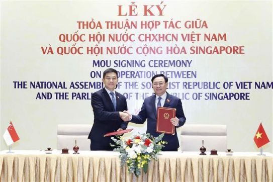 Singaporean, Vietnamese legislatures to strengthen cooperation: Parliament Speaker